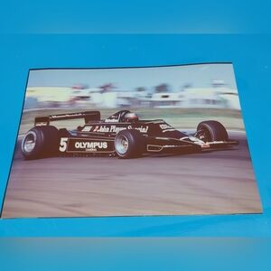 Original 1978 8x10 Photo Mario Andretti John Player Special Lotus F1 R. Coates